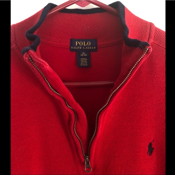Polo Ralph Lauren Quarter Zip Pullover boys XL - Picture 2 of 3